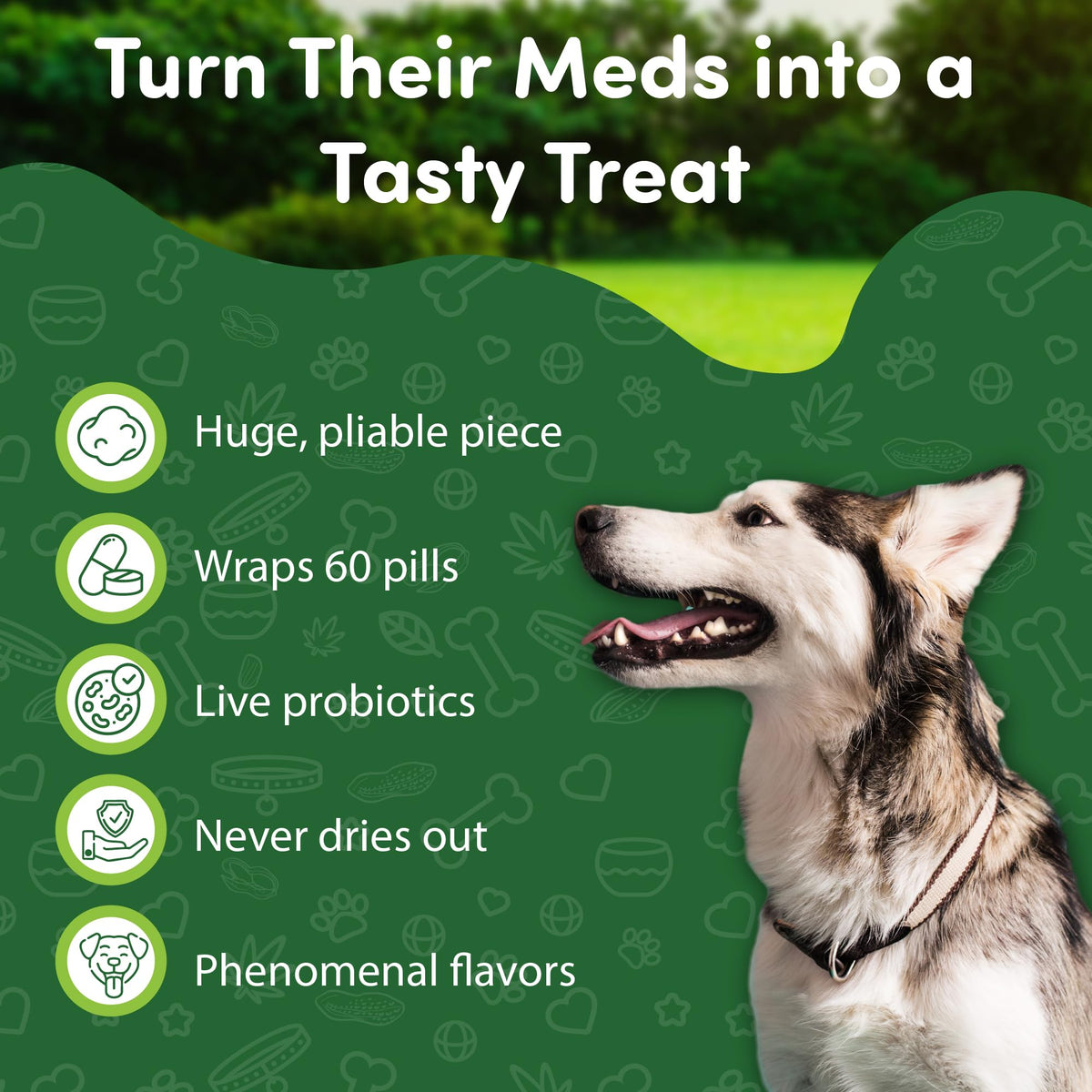 Bacon Flavor Dog Pill Wrap H370914