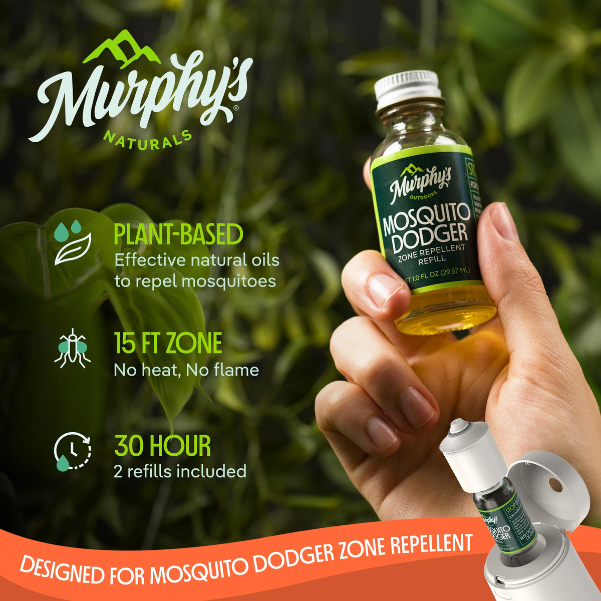 Mosquito Repellent Oil Refill, 1 fl oz (Pack of 2) B5624