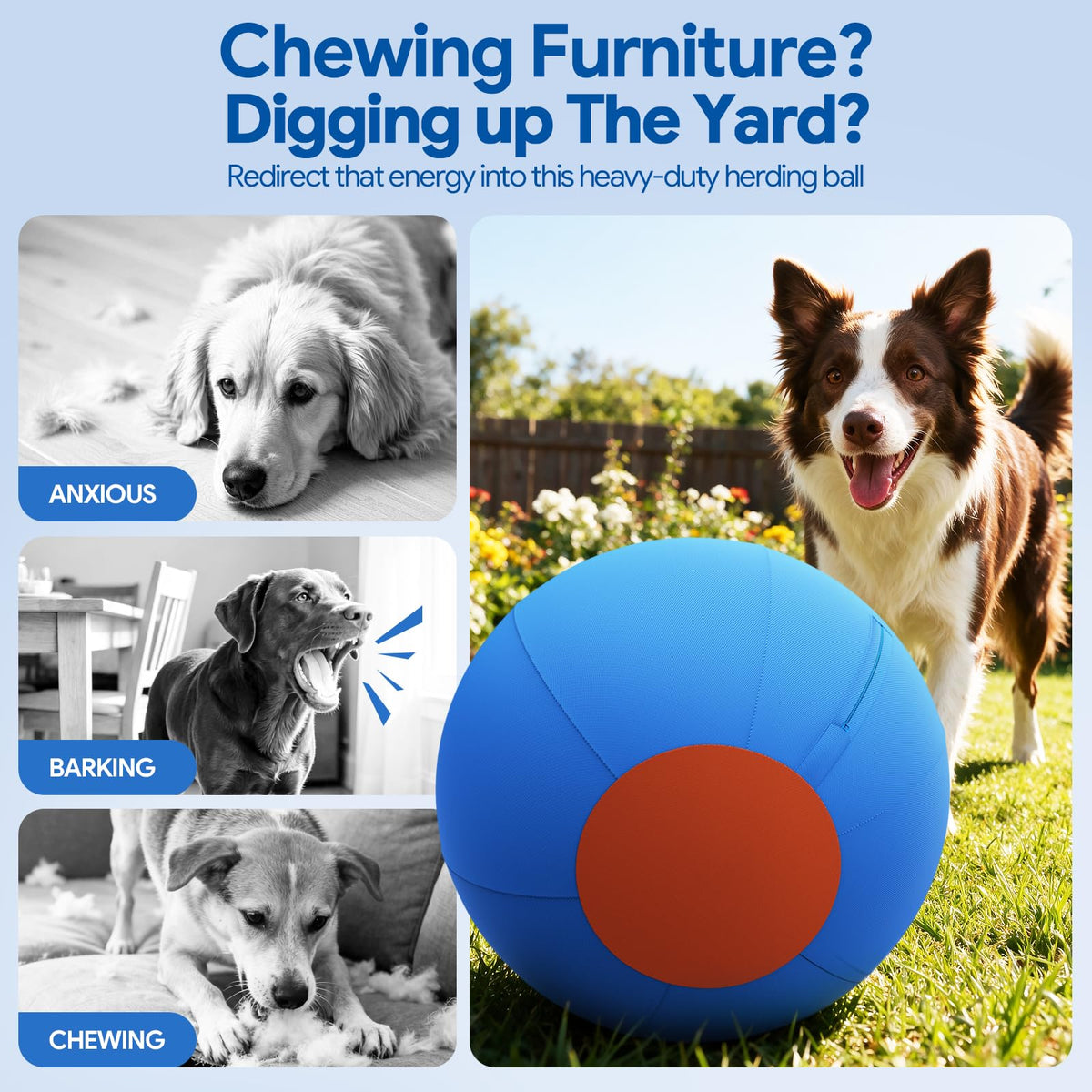 18'' 1300D Chew Resistant Interactive Dog Toy for Large Breeds M632495