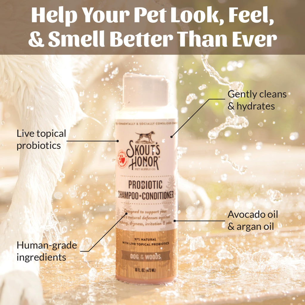 Probiotic Dog Shampoo and Conditioner 16 oz W695