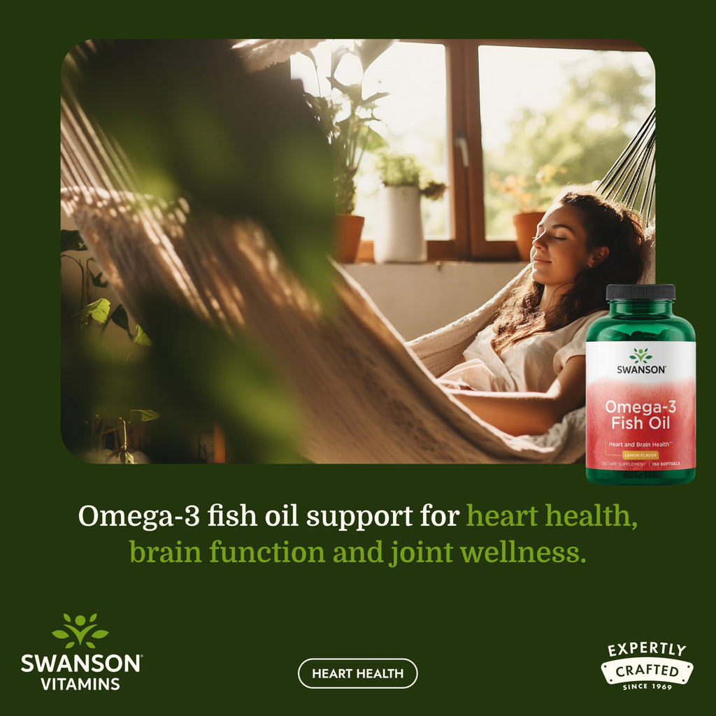 Omega-3 Fish Oil 150 Softgels Lemon B820174