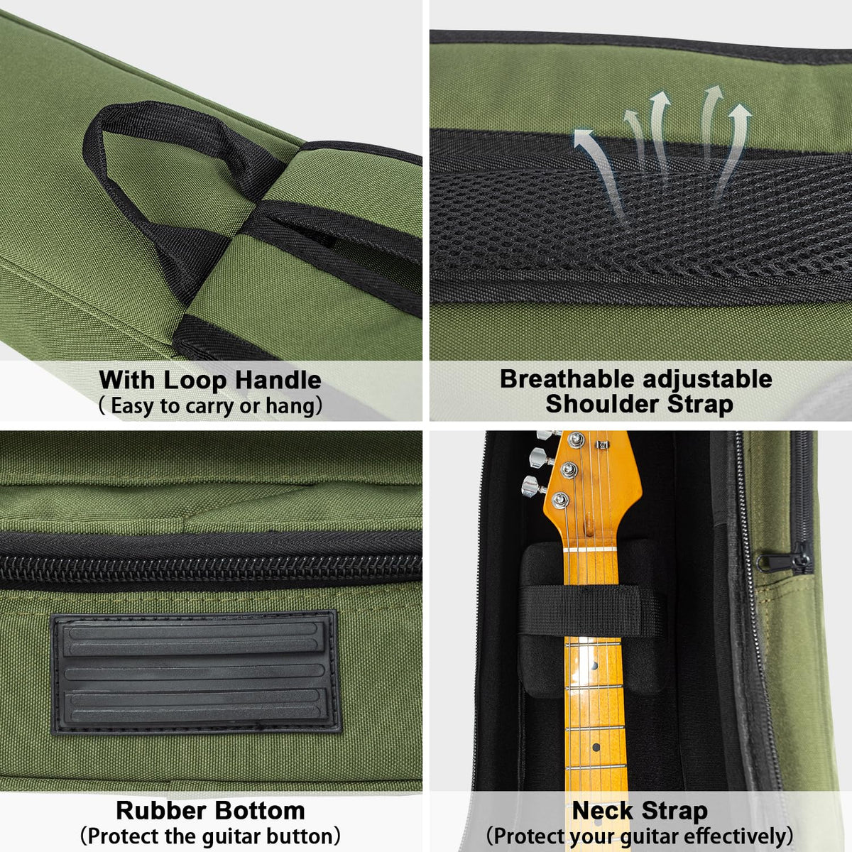 Electric Guitar Bag with 3 Pockets O964