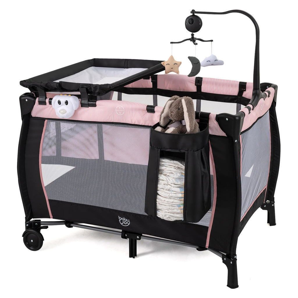 3 in 1 Pack and Play Portable Baby Playard with Bassinet T25956