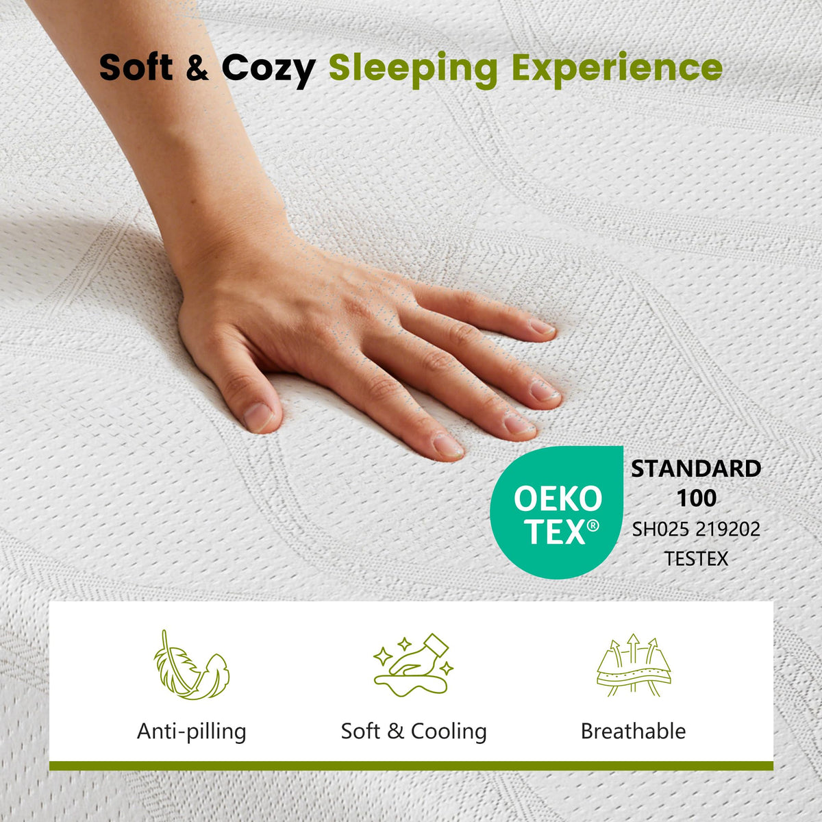 6 Inch Twin Memory Foam Mattress I169