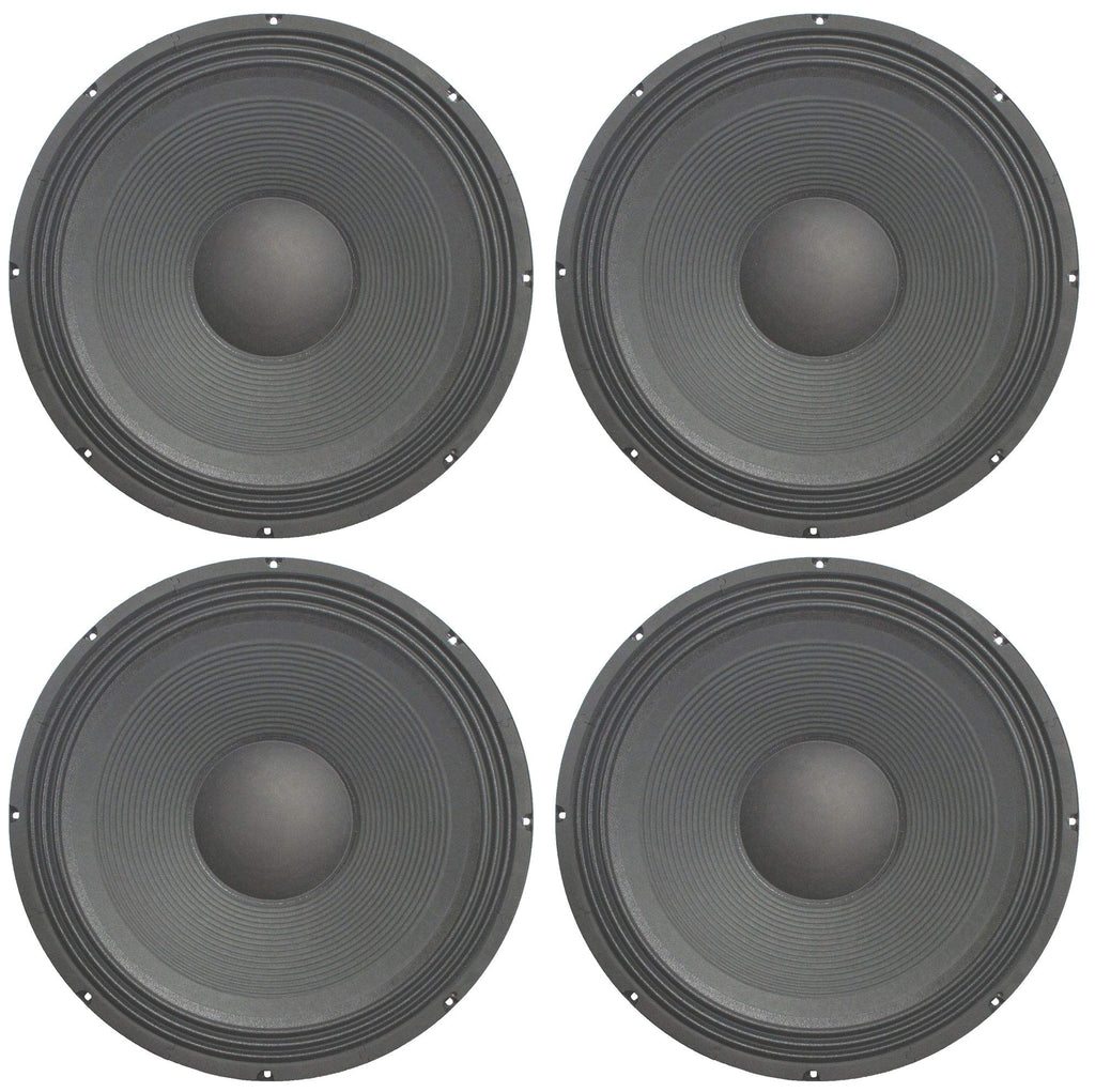 16 Ohm 18 Inch Woofer 4 Pack 1200W Subwoofer Y81649
