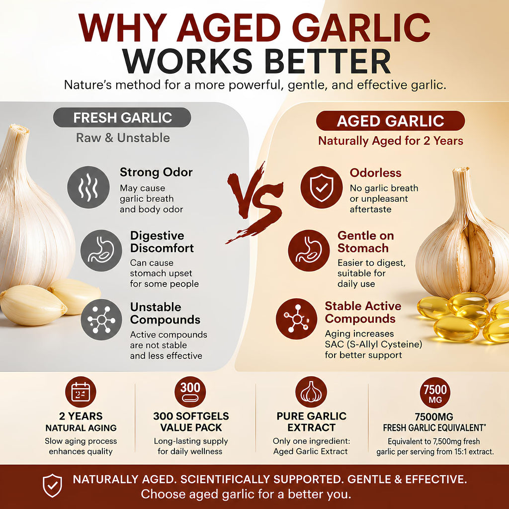 Odorless Aged Garlic Extract 300 Softgels G537