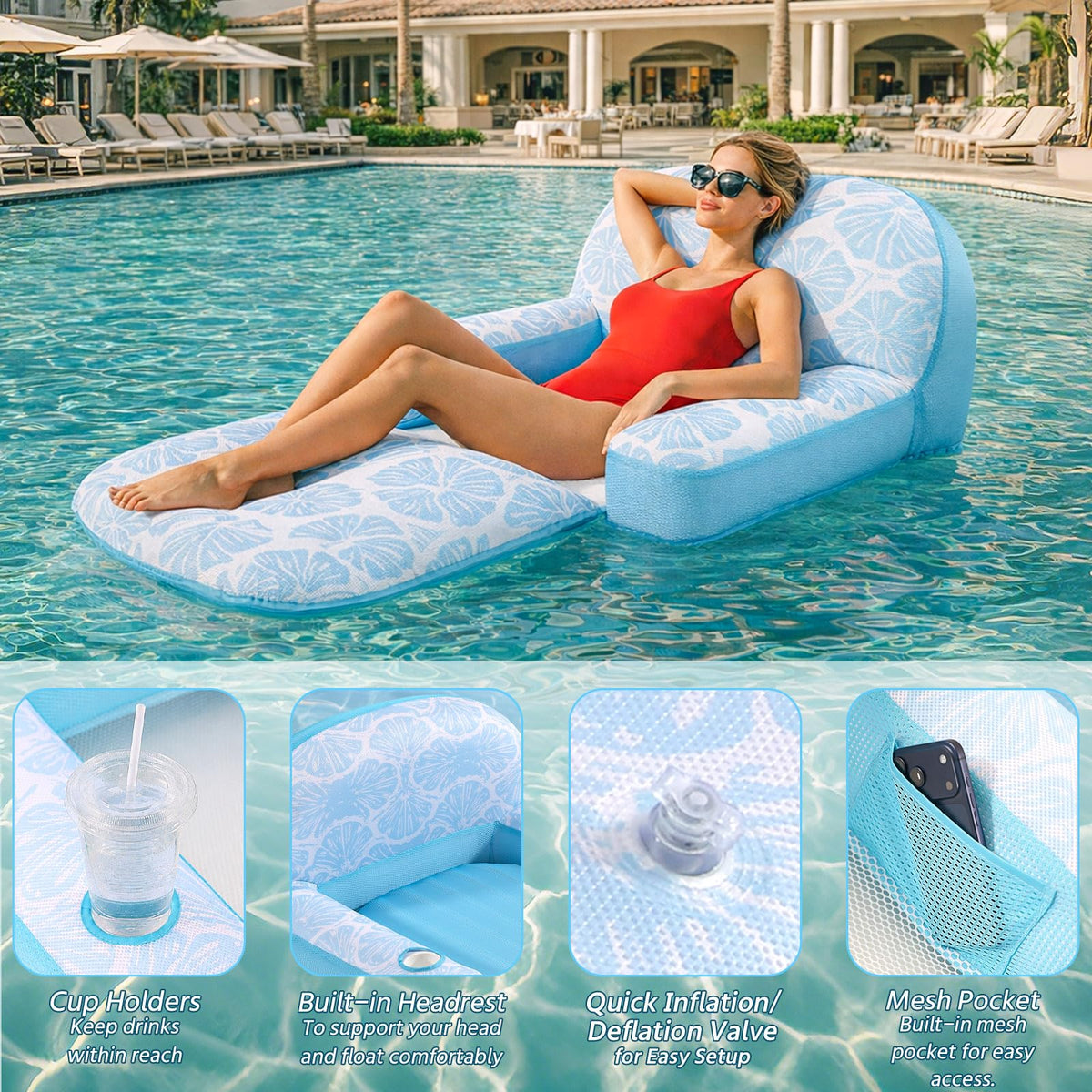 Inflatable Pool Float Chair L20048