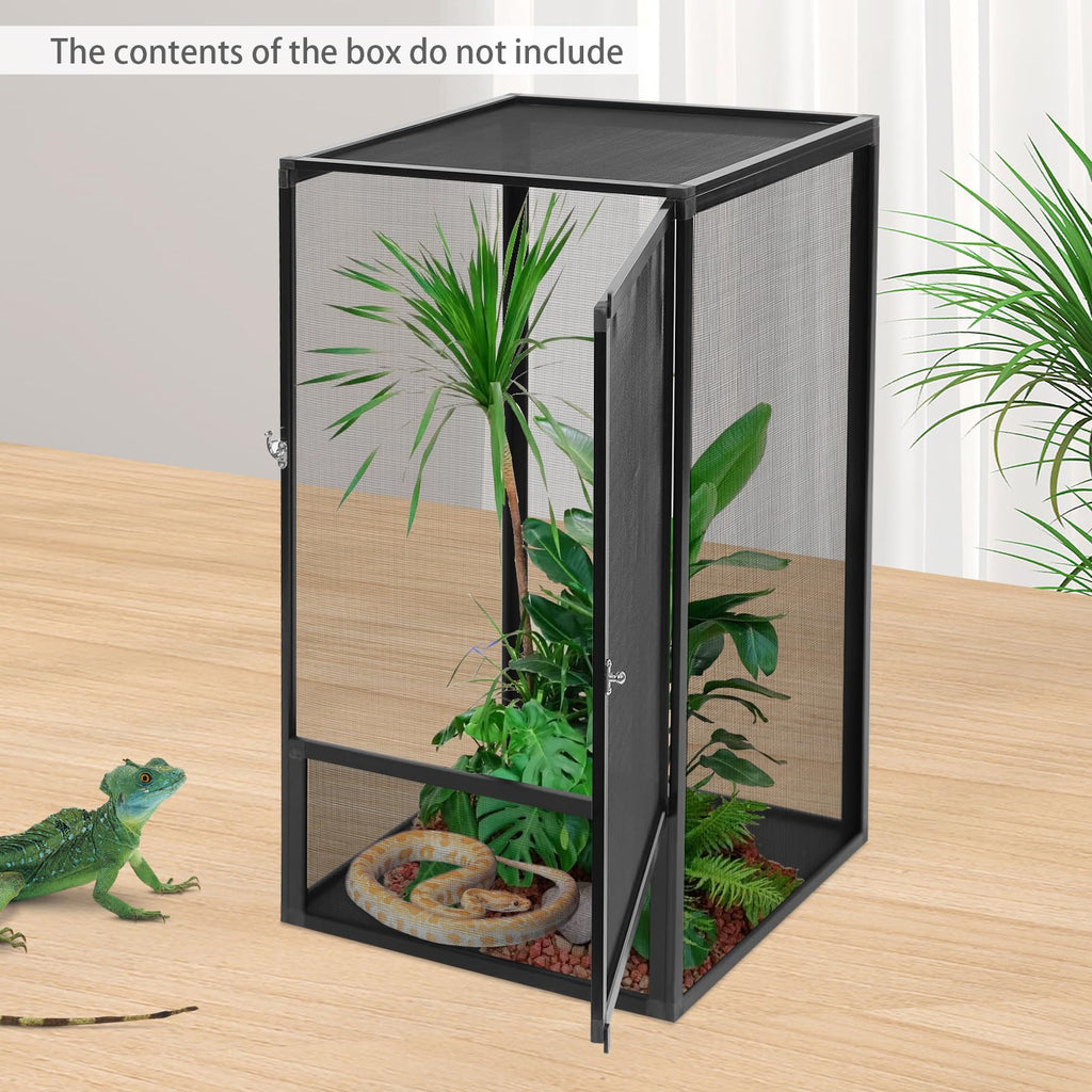 40 Gallon Aluminum Alloy Screen Reptile Terrarium with Locking Latch L8374