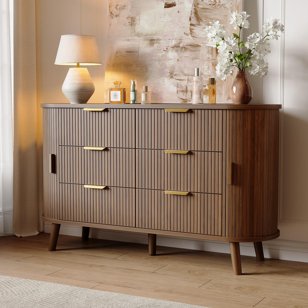 Fluted 6 Drawer Dresser X799957