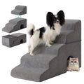 Grey 5-Step Dog Stairs J94793