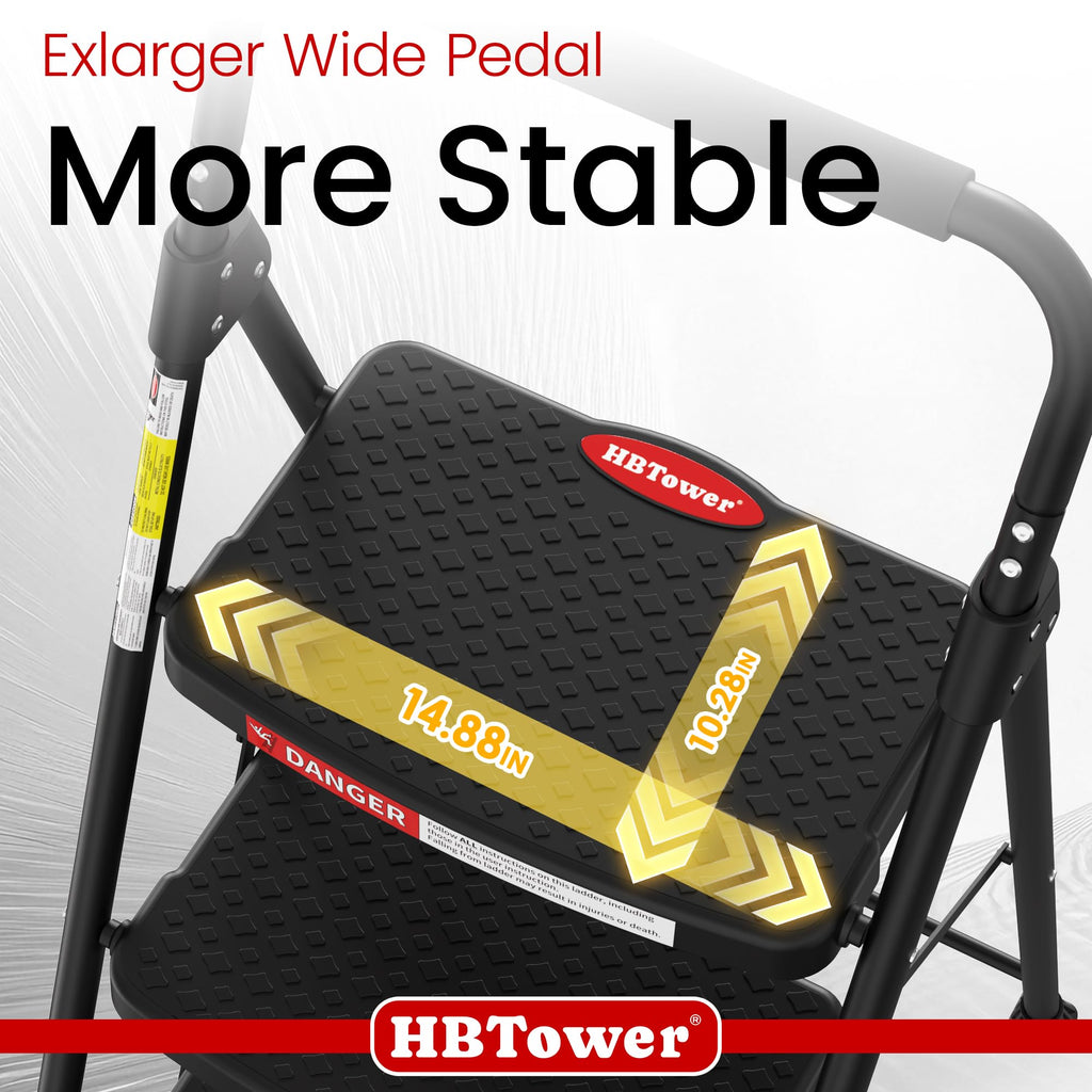 4 Step Ladder Foldable with Wide Anti-Slip Pedal V652283