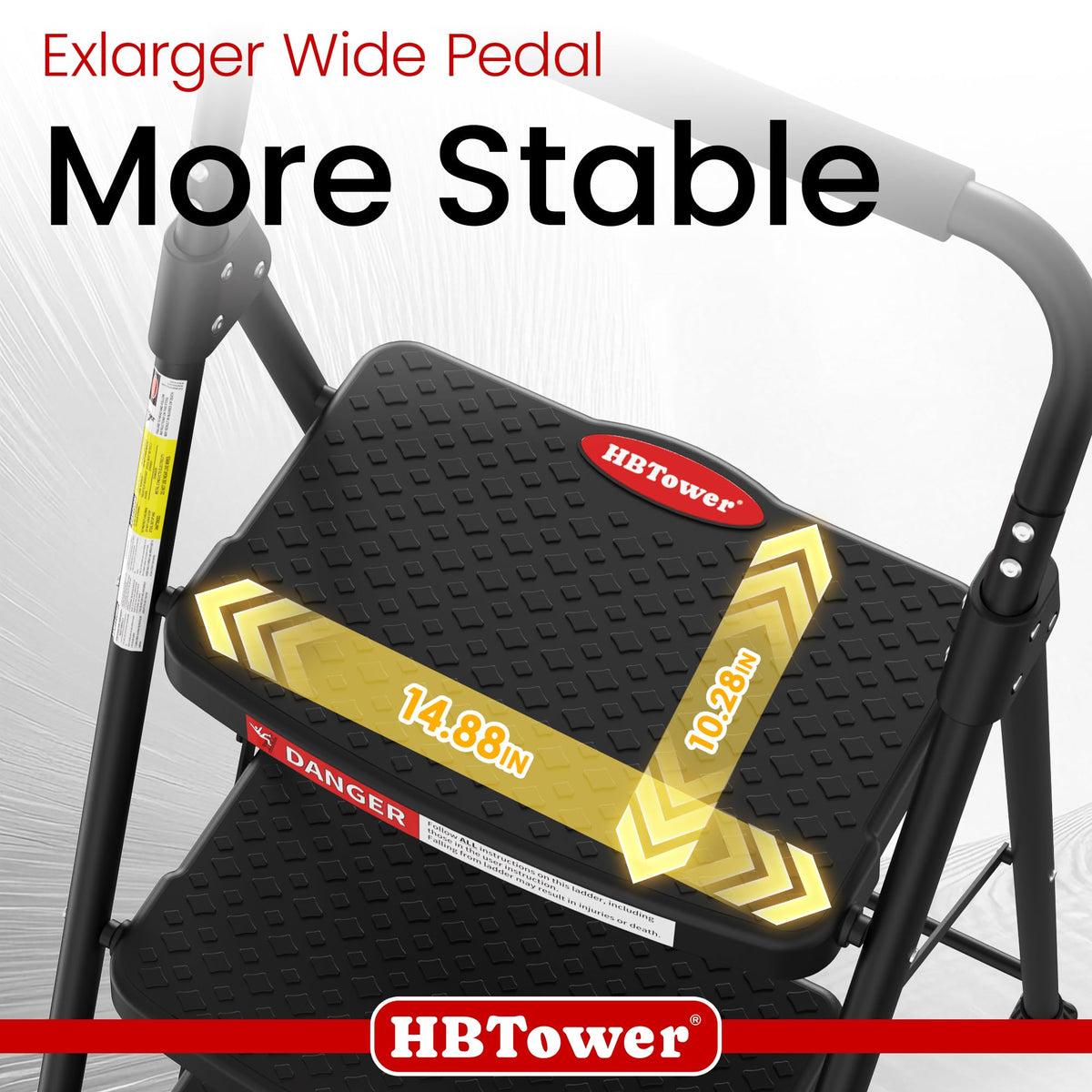4 Step Ladder Foldable with Wide Anti-Slip Pedal V652283