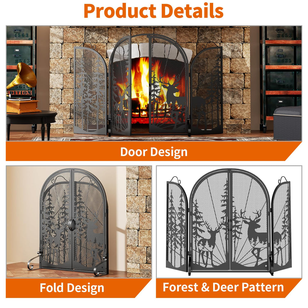 Fireplace Screen with Doors C212