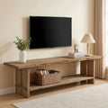 71" Solid Wood 2-Tier TV Stand W311