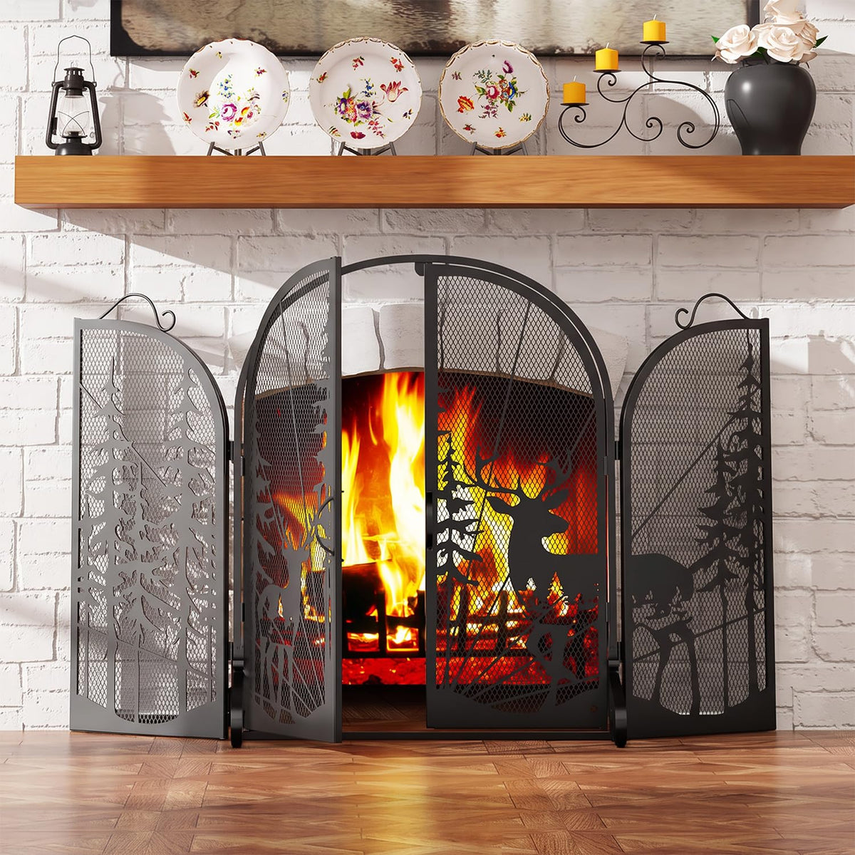 Fireplace Screen with Doors C212