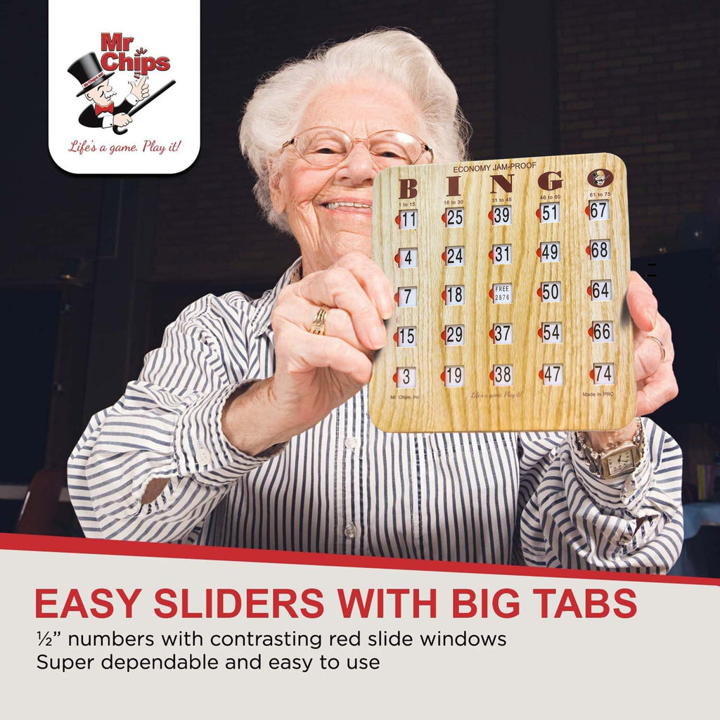 Bingo Cards with Sliding Windows 100 Pack V1733