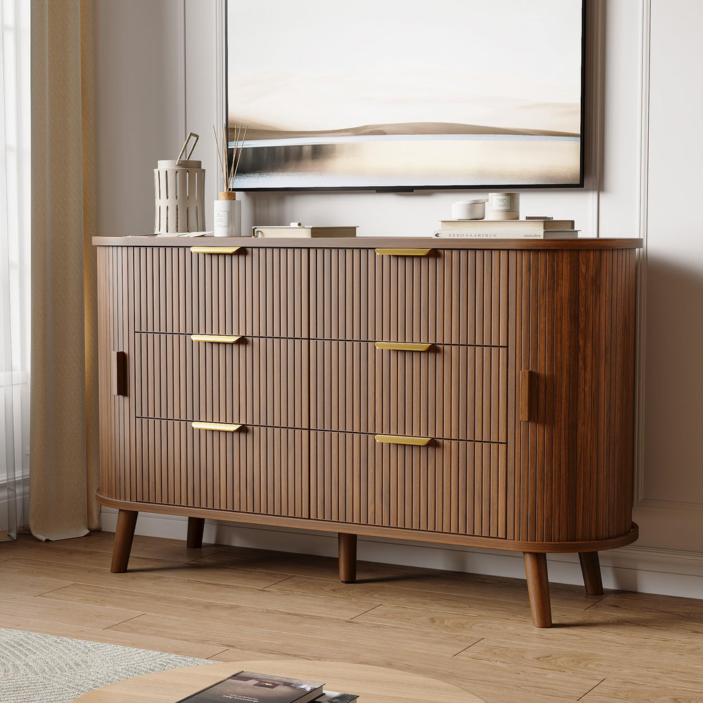 Fluted 6 Drawer Dresser X799957