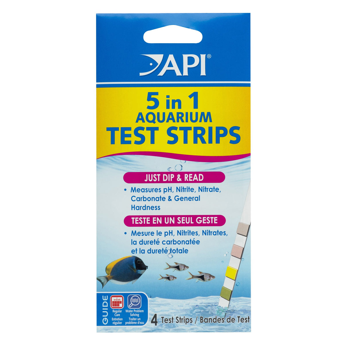 5-in-1 Aquarium Test Strips 4-Count T38721