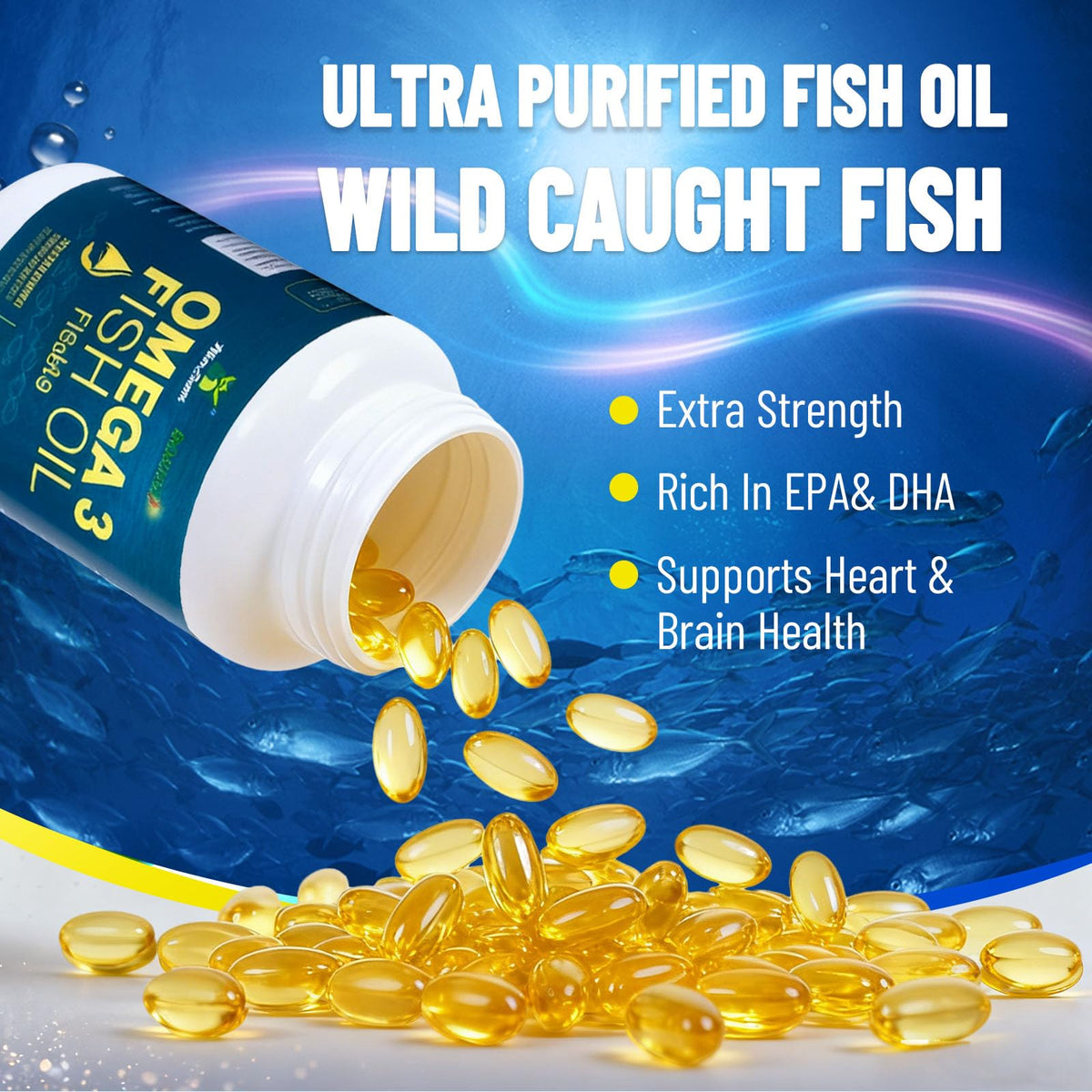 Omega 3 Fish Oil Softgels 100 Ct T368153
