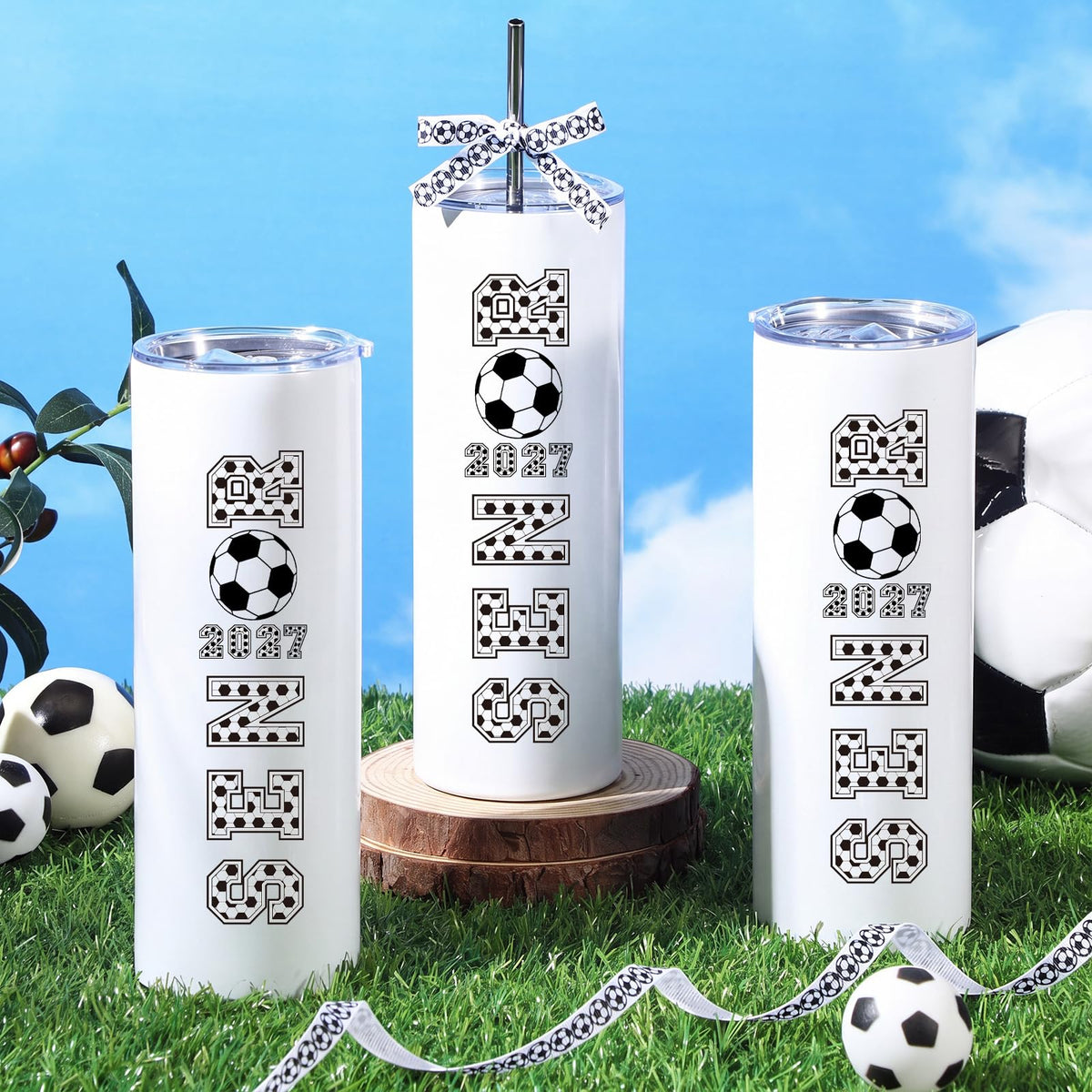 20 oz Soccer Tumblers Cups Q570315