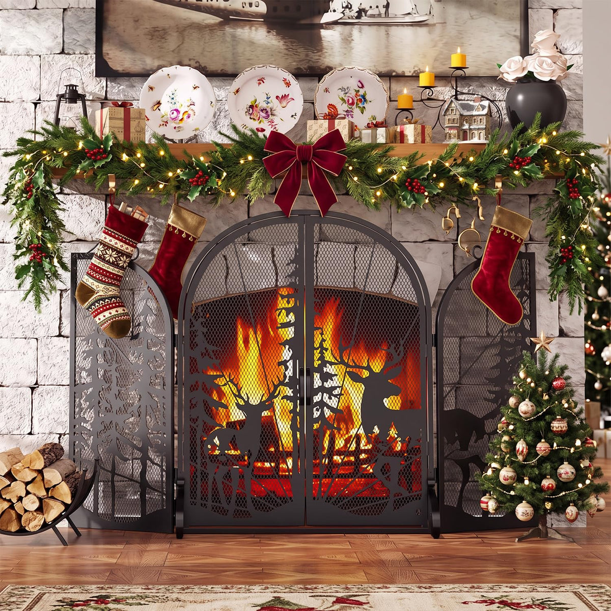 Fireplace Screen with Doors C212