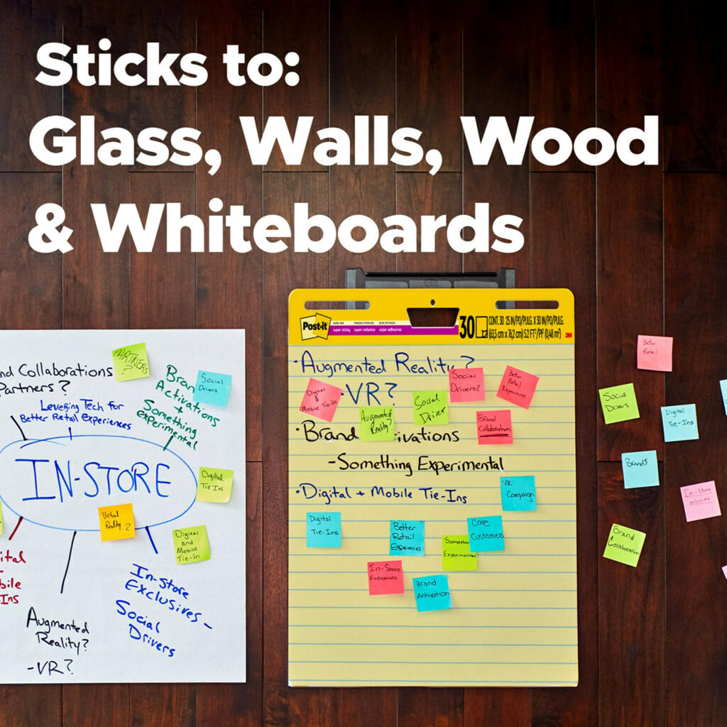 Yellow Lined Self Stick Flip Chart Paper F51755