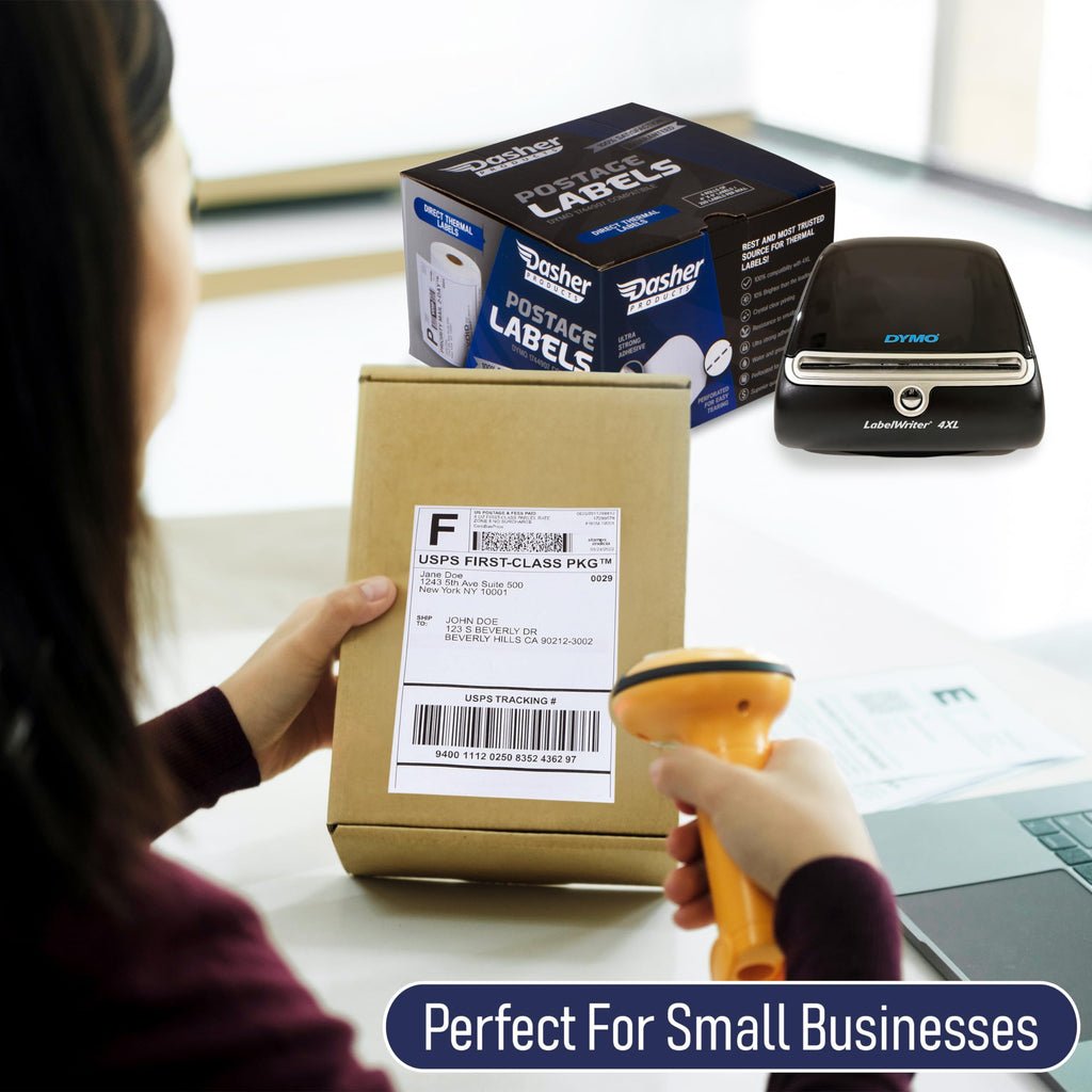 Thermal Shipping Labels 4x6, Water Resistant, Strong Adhesive, 220 per Roll U900645