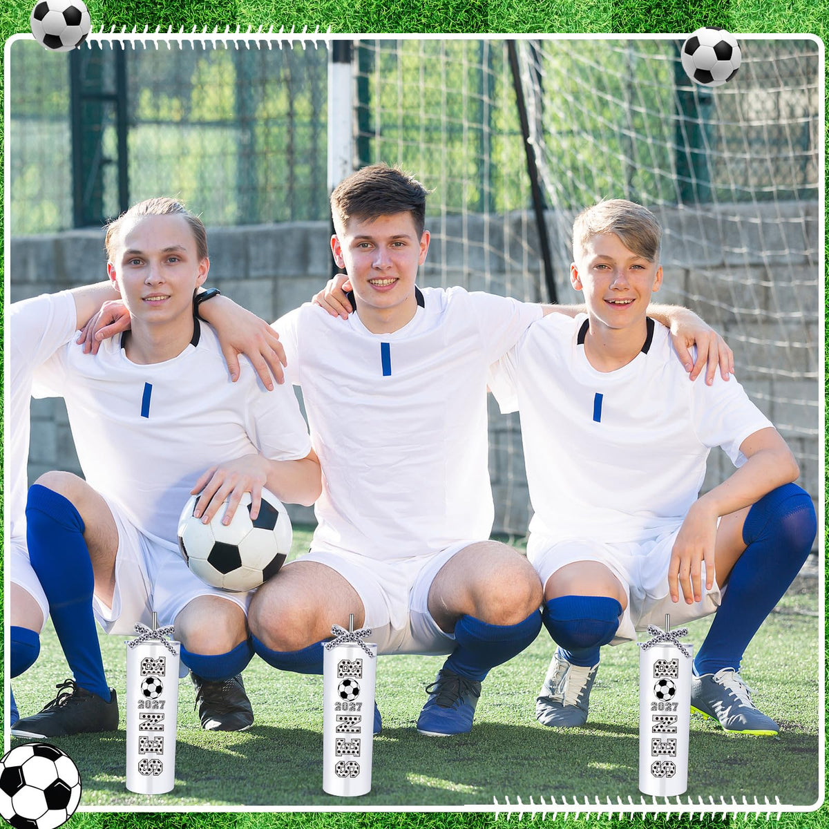 20 oz Soccer Tumblers Cups Q570315