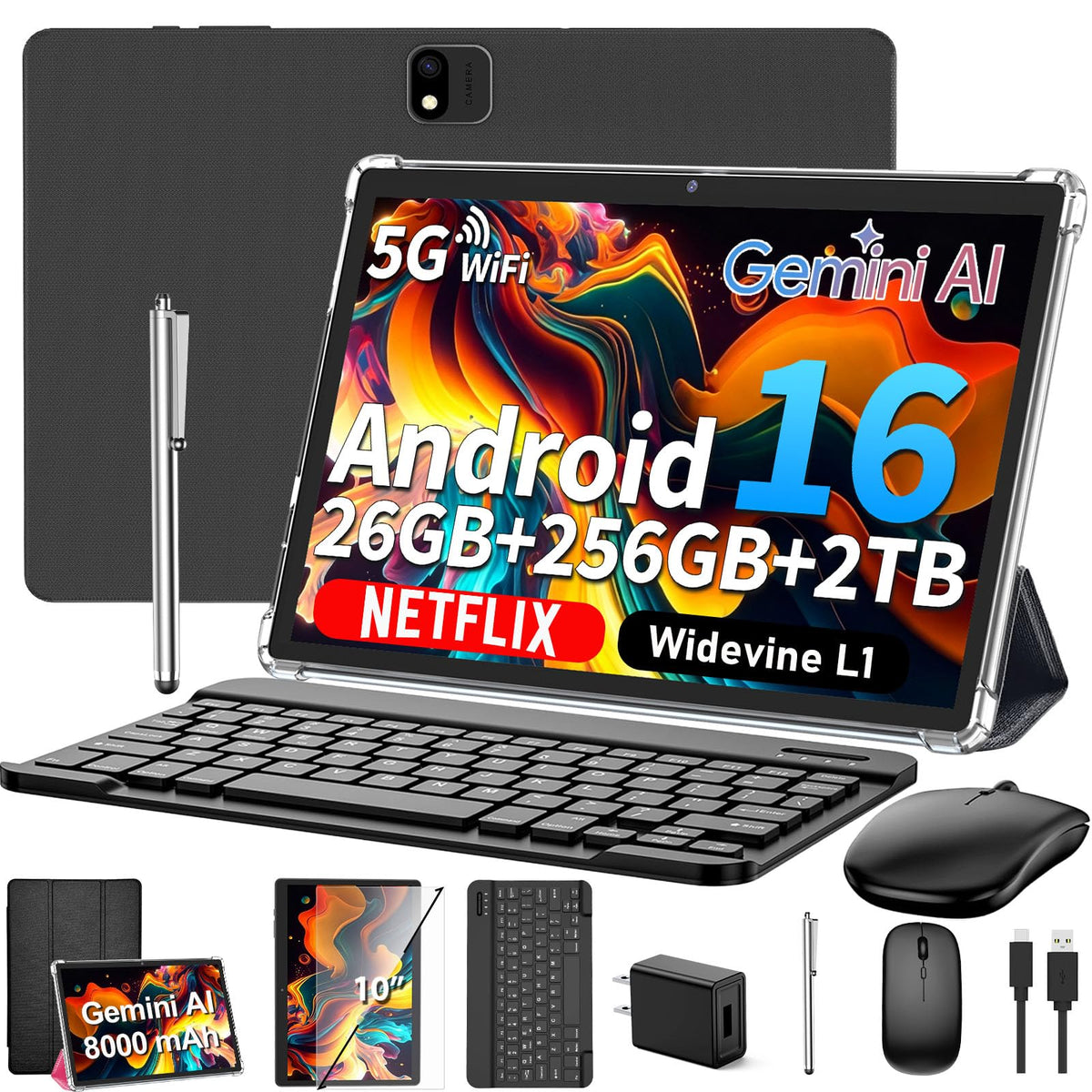 10 inch Tablet with Keyboard I887065
