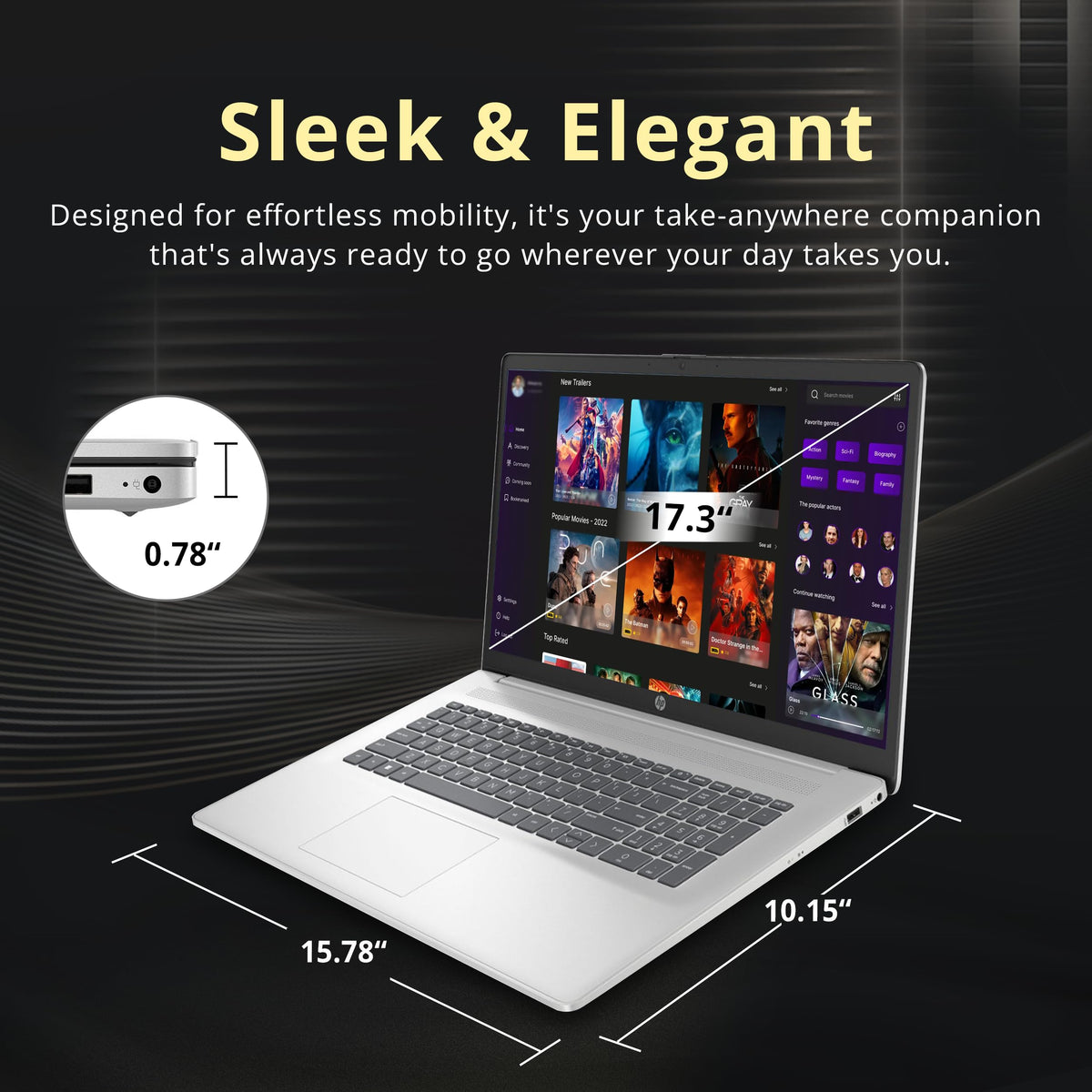 17.3" HD+ Touchscreen Laptop, AMD Ryzen 5, 16GB RAM, 1.5TB Storage, Silver Z8361