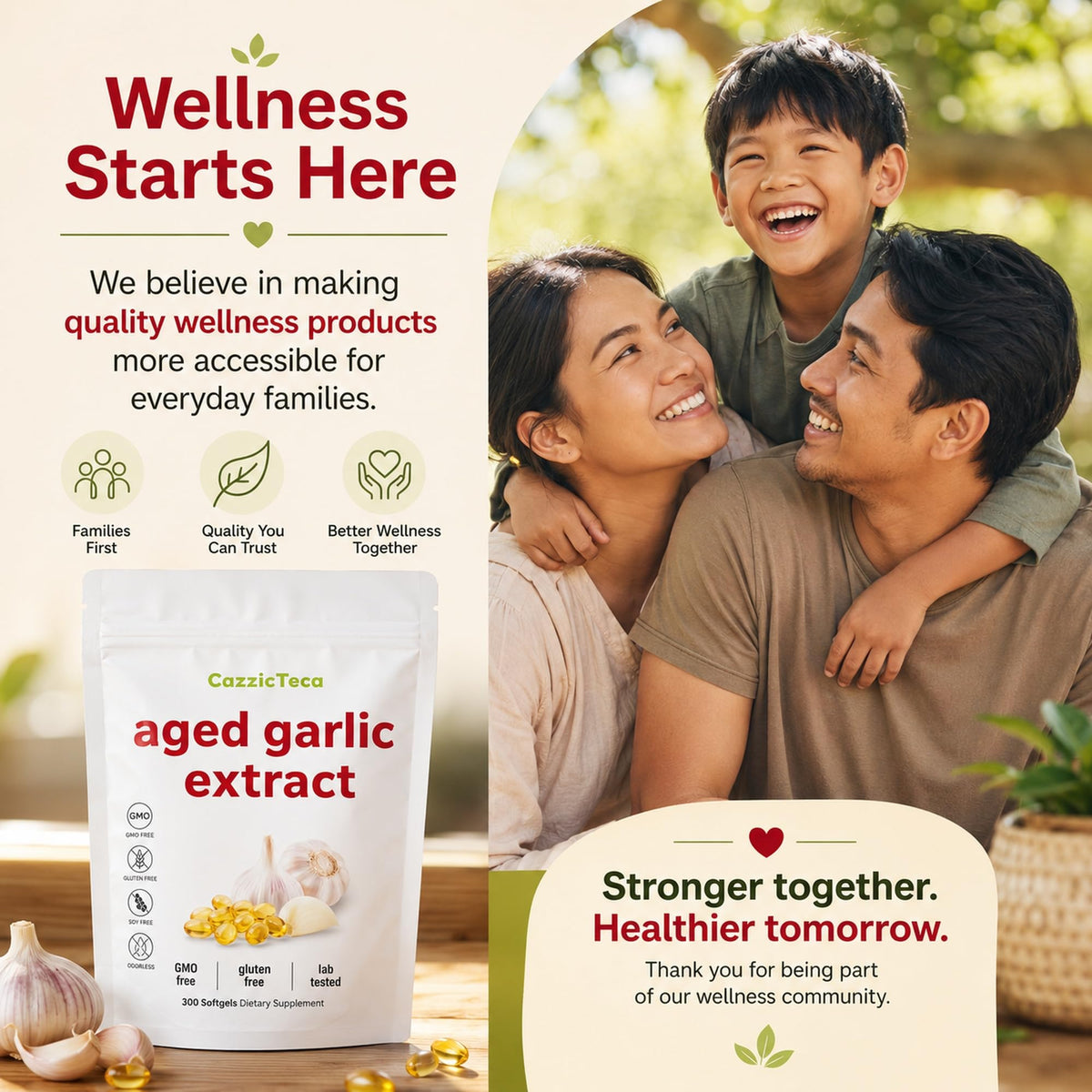 Odorless Organic Garlic Extract 7500mg 300 Softgels U4042