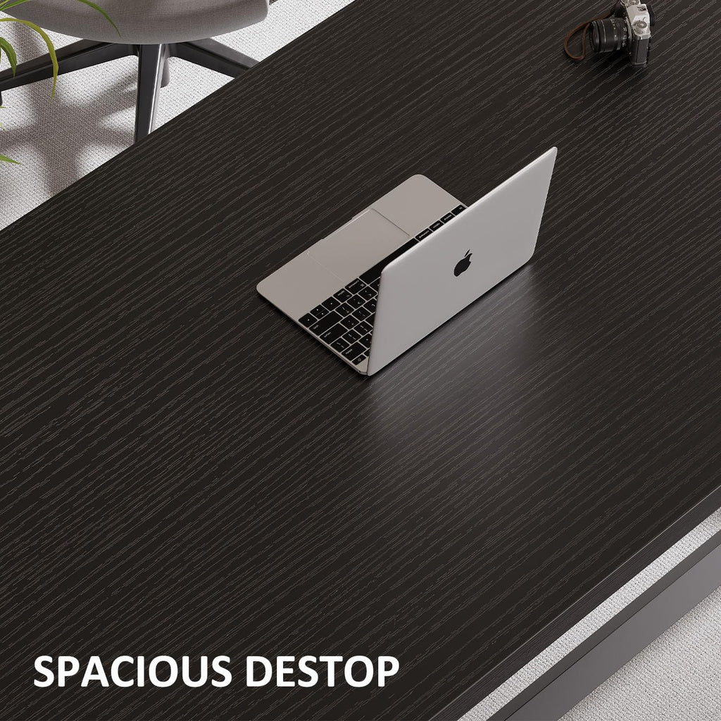 Black 47 Inch Wooden Metal Office Desk H234254