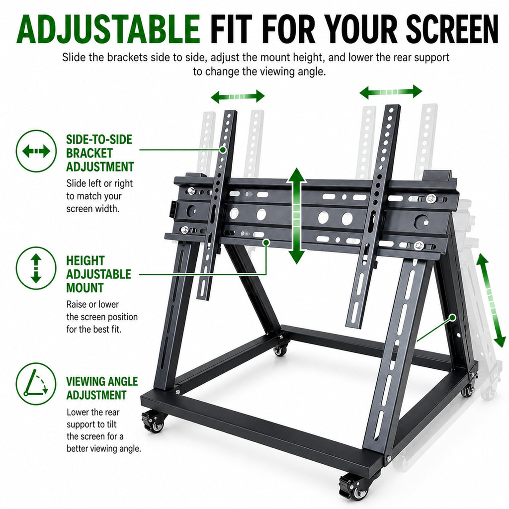 Mobile TV Stand with Wheels for 26-65 Inch TVs X123