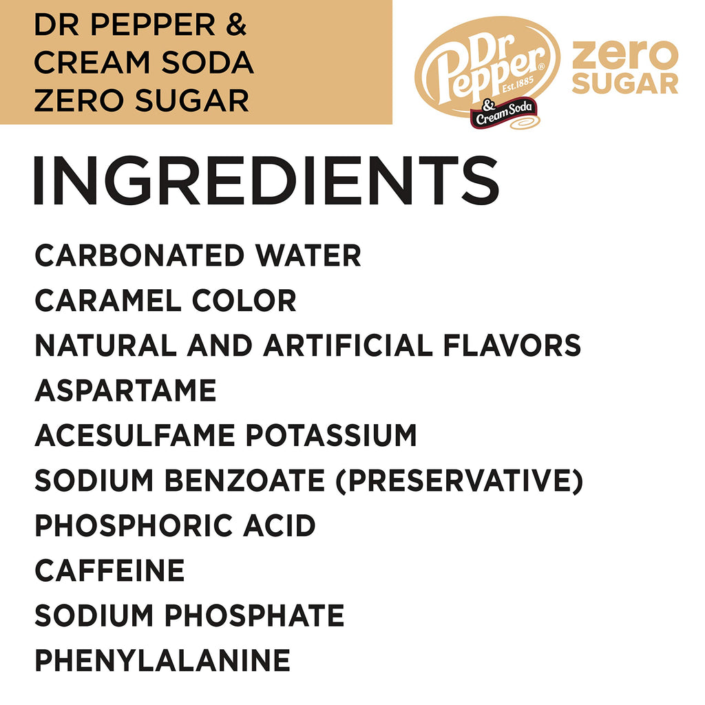 Zero Sugar Soda 12 fl. oz. Cans 12 Pack Pack of 2 V31863