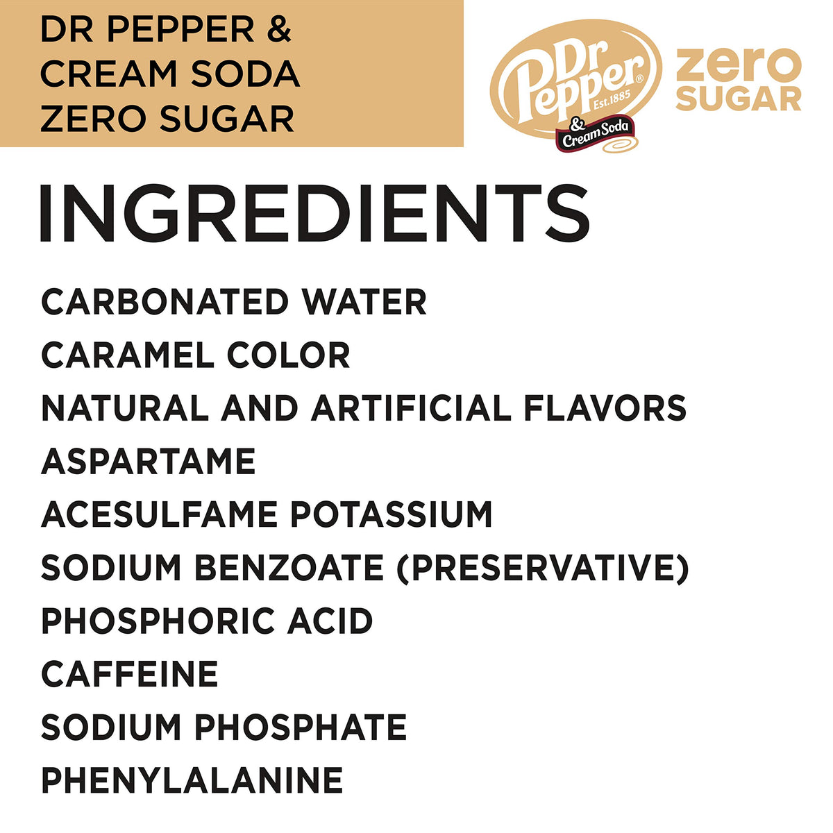 Zero Sugar Soda 12 fl. oz. Cans 12 Pack Pack of 2 V31863