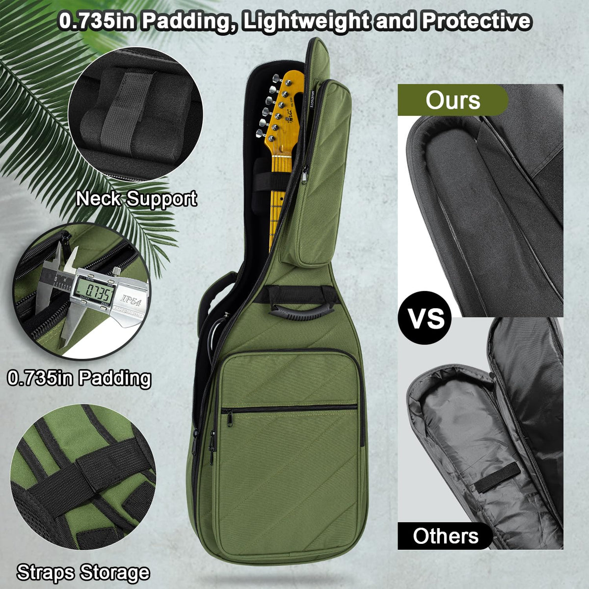 Electric Guitar Bag with 3 Pockets O964