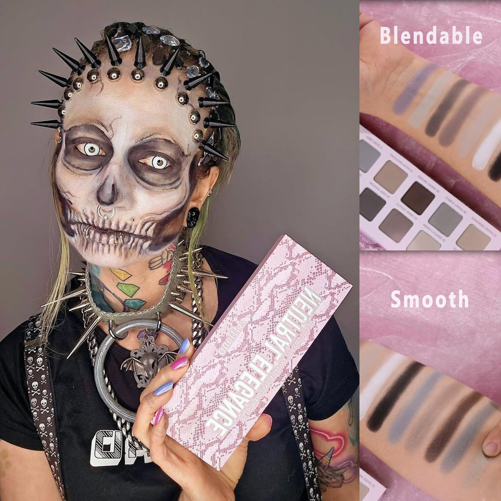 Cool Toned Grey Matte Eyeshadow Palette D501554