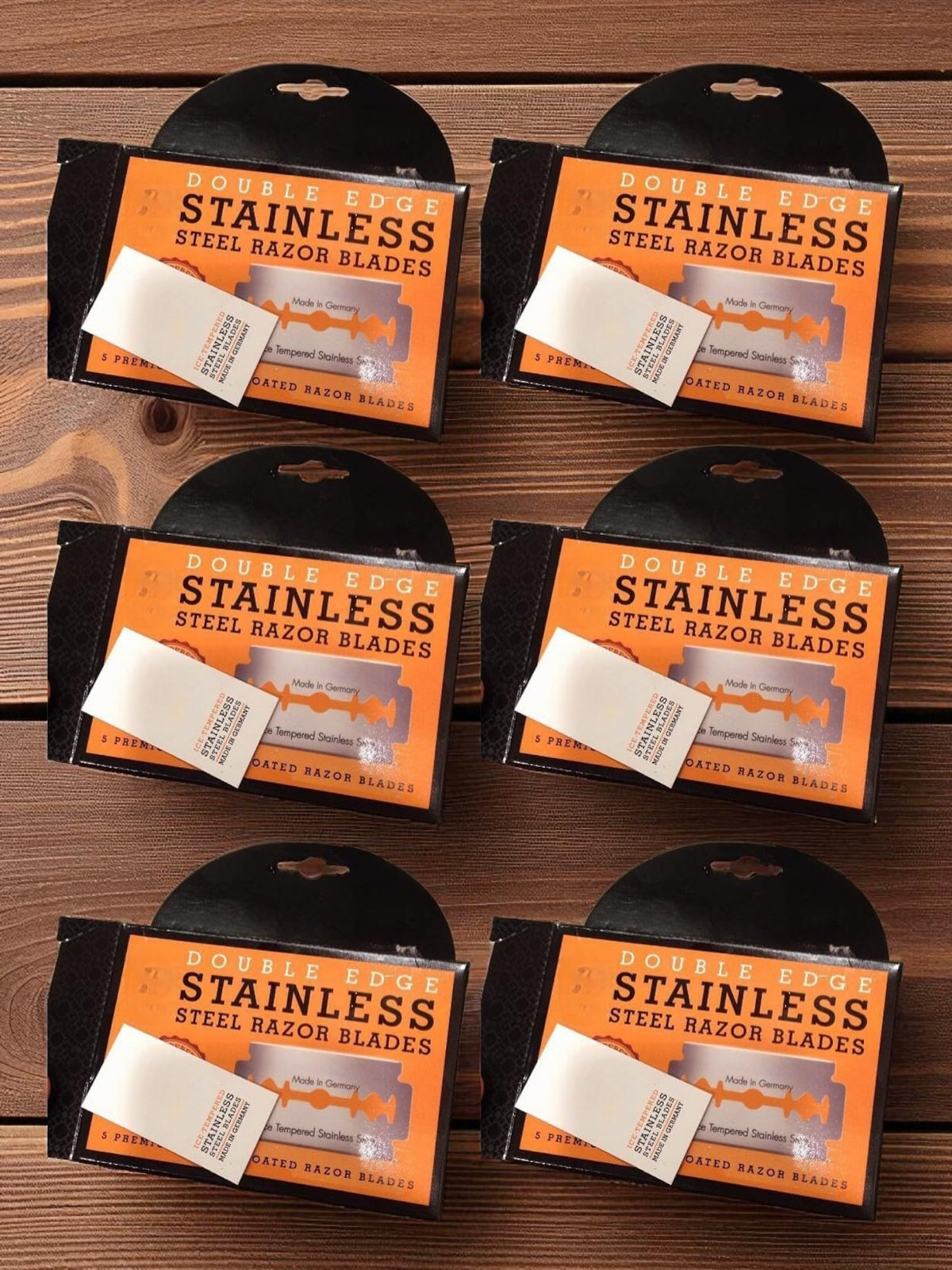 Double Edge Safety Razor Blades, 5 Count Stainless Steel Y58645