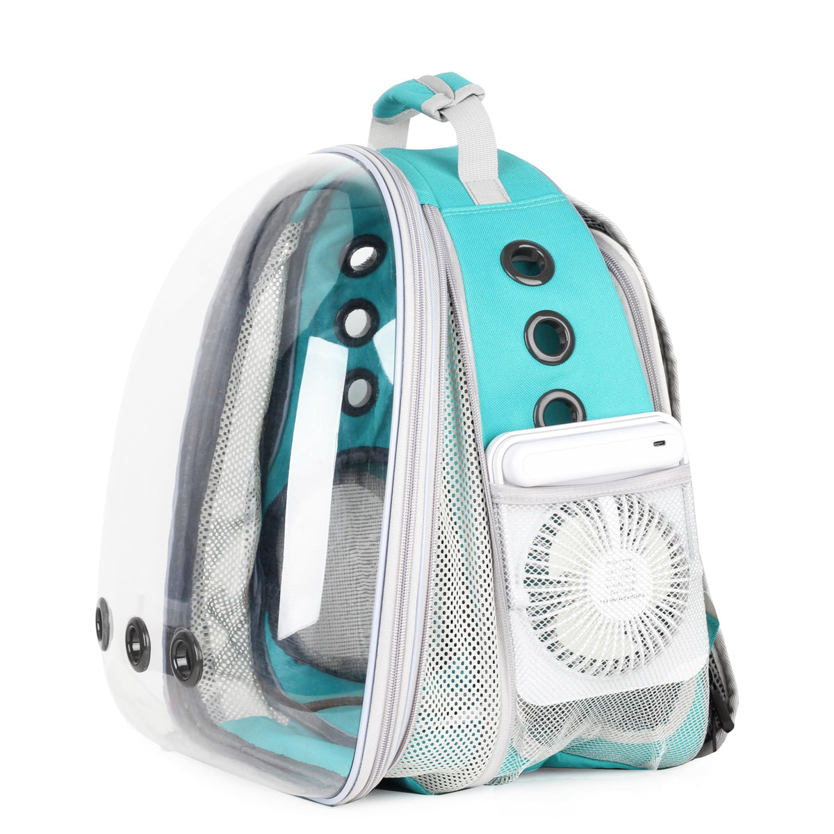 Expandable Cat Backpack with Mini Fan P5633