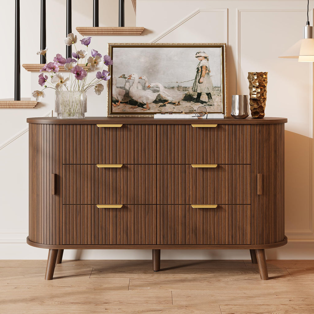 Fluted 6 Drawer Dresser X799957