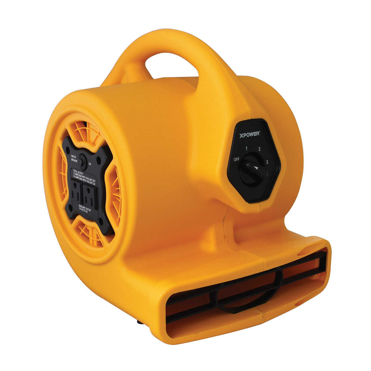 1/5 HP 800 CFM Centrifugal Air Mover, Carpet Dryer, Floor Fan, Blower, Yellow U657469