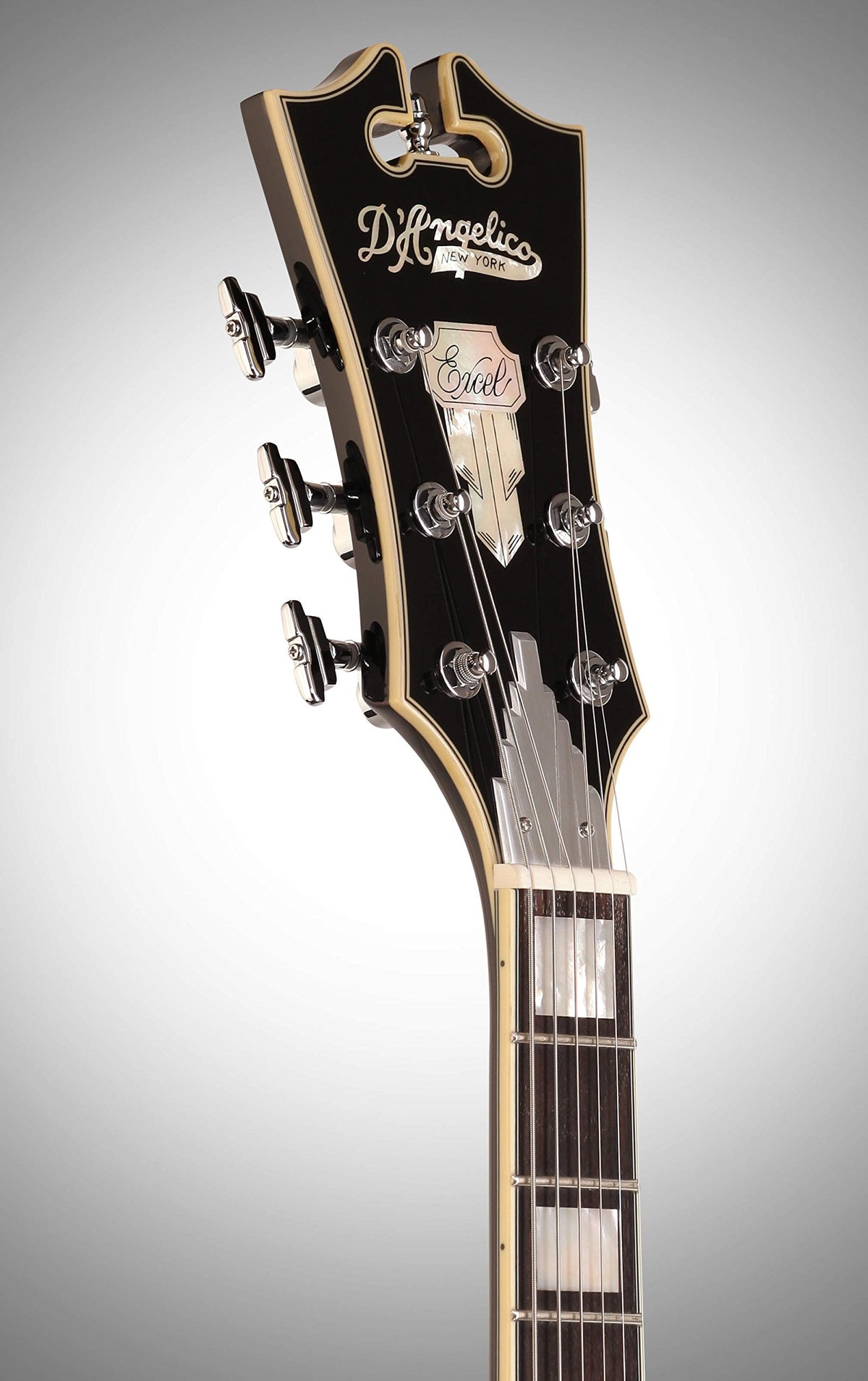 Black Archtop Hollowbody Electric Guitar I6954