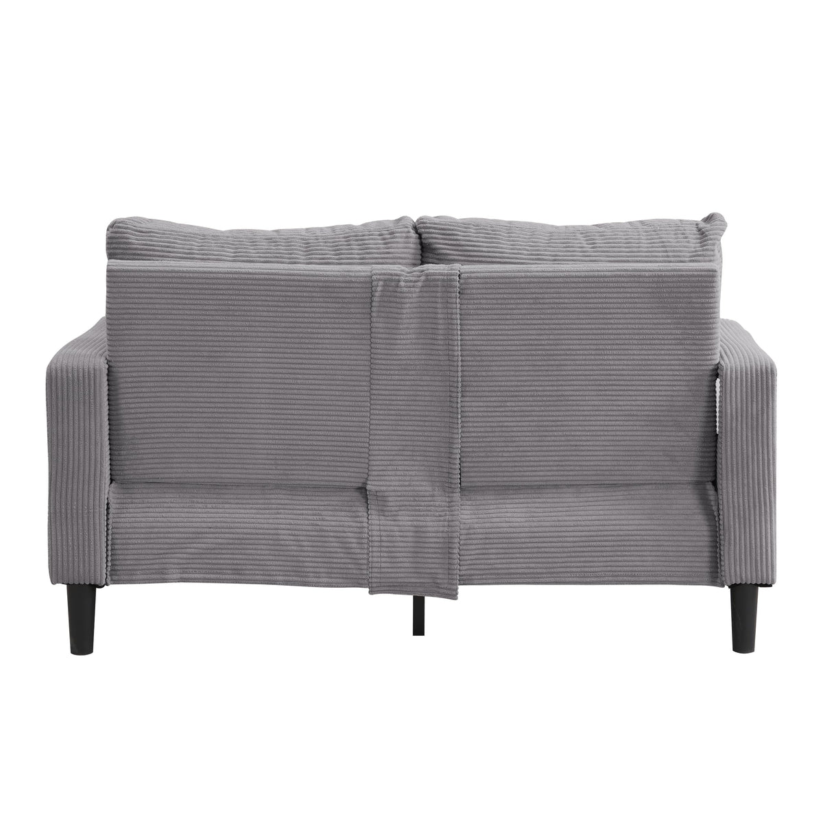 Oversized Corduroy Sofa with 2 Throw Pillows B4550