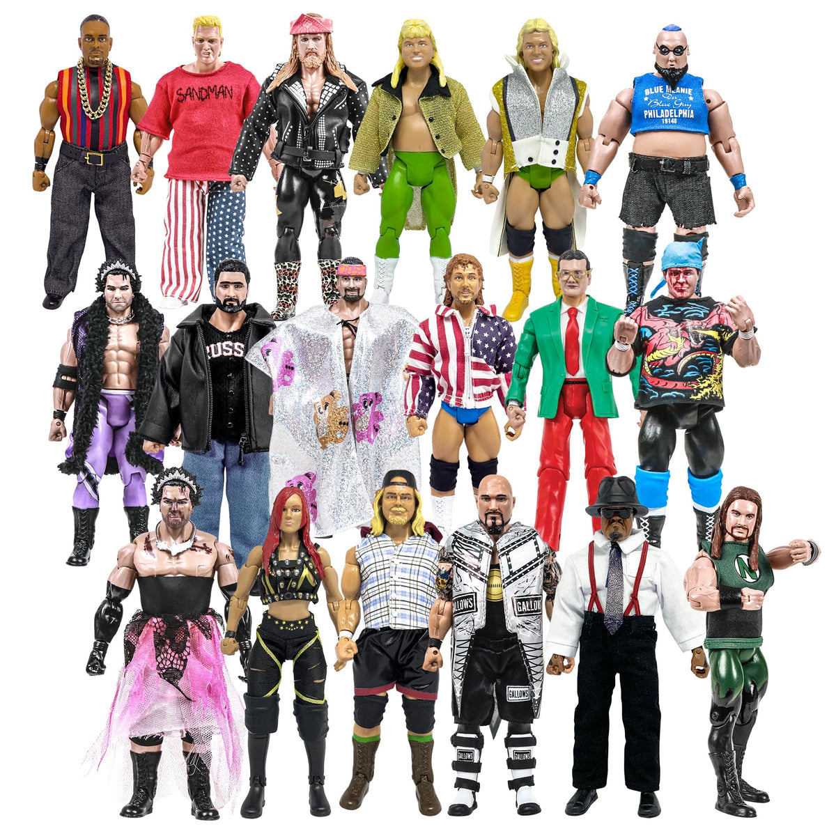 Set of 18 Wrestling Action Figures T603