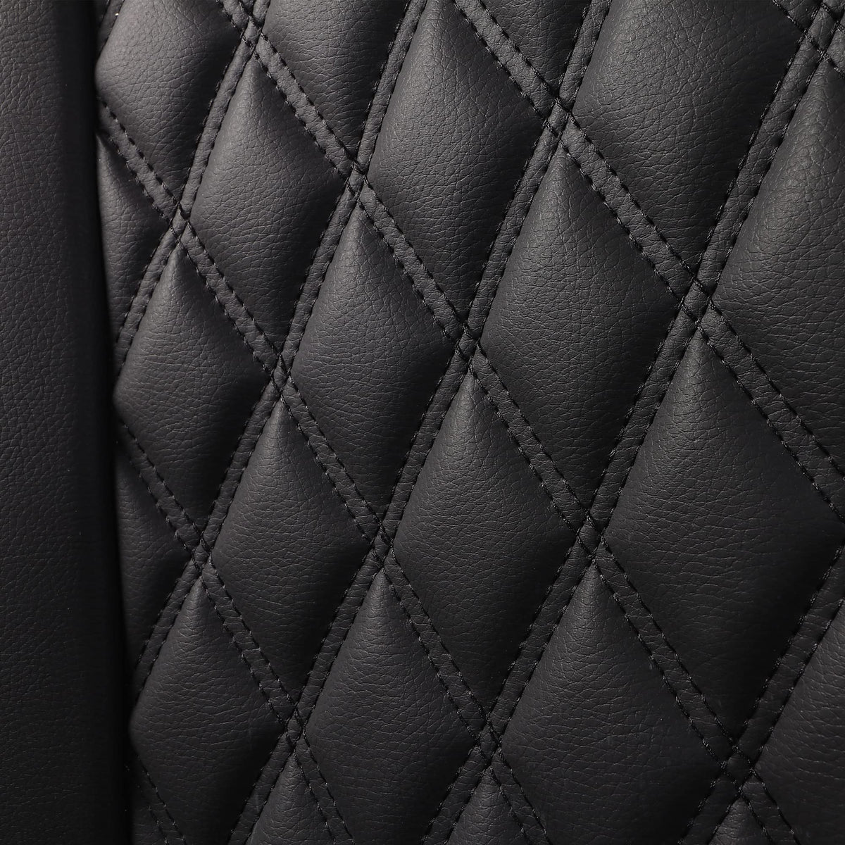 Waterproof Synthetic Leather Car Seat Covers 5PCS Full Set Black Red B780281