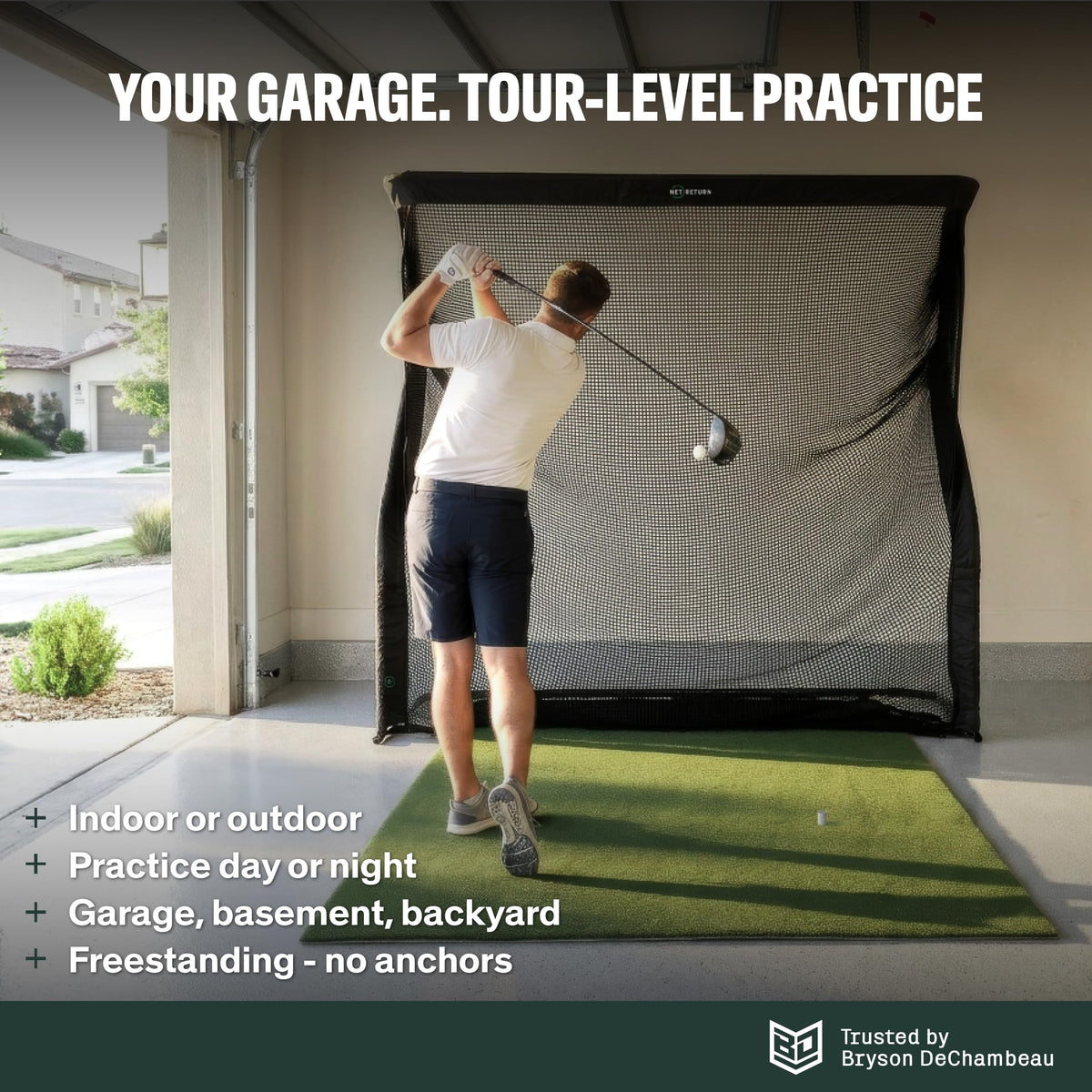 7x7 ft to 8x7.5 ft Golf Net E763196